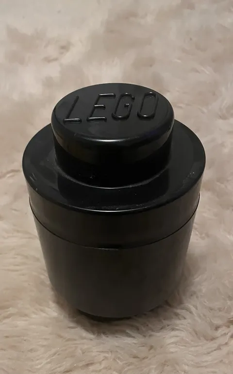 Black Lego Stackable Storage Container