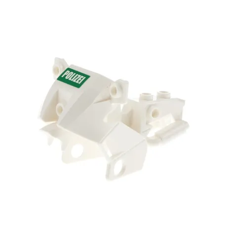 1x LEGO City Motorcycle Fairing White Police Green Sticker Housing 52035pb03