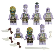 LEGO Ninjago The Island Thunder Keeper Minifigure Parts Lot w/ Accessories