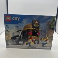LEGO City Burger Truck 60404 Kids Multicolor New Sealed Food Van 194 Pcs