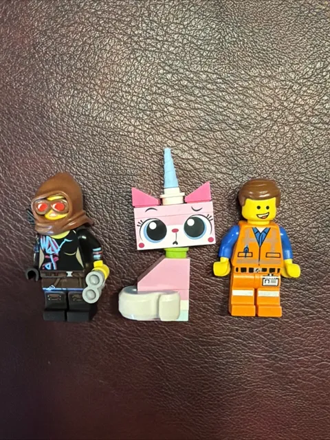 LEGO Movie Minifigure - Emmett + Lucy Wyldstyle + Unikitty