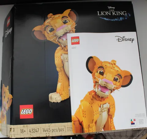 LEGO Disney Young Simba the Lion King BOX and INSTRUCTIONS ONLY (43247)