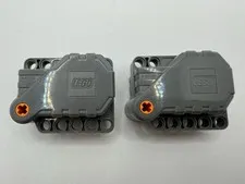 (2) LEGO Technic Pull Back Motor Lot-6x5x3- Dark Bluish Grey