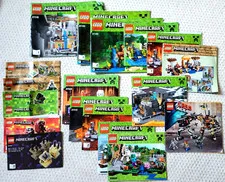Lot of 19 Lego Instruction Manuals MINECRAFT, LEGO MOVIE