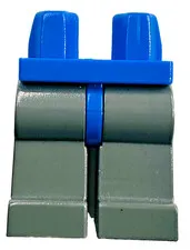 Lego Castle King Mathias Minifigure Legs Dark Bluish Gray Blue-Violet Hips D416