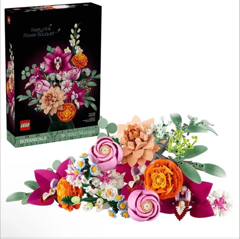 LEGO Botanicals: Pretty Pink Flower Bouquet (10342) Brand New Sealed