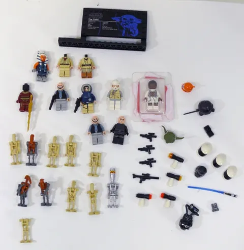 LEGO Star Wars Minifigures Zorii Ahsoka Finn Hans Solo The Child parts + weapons