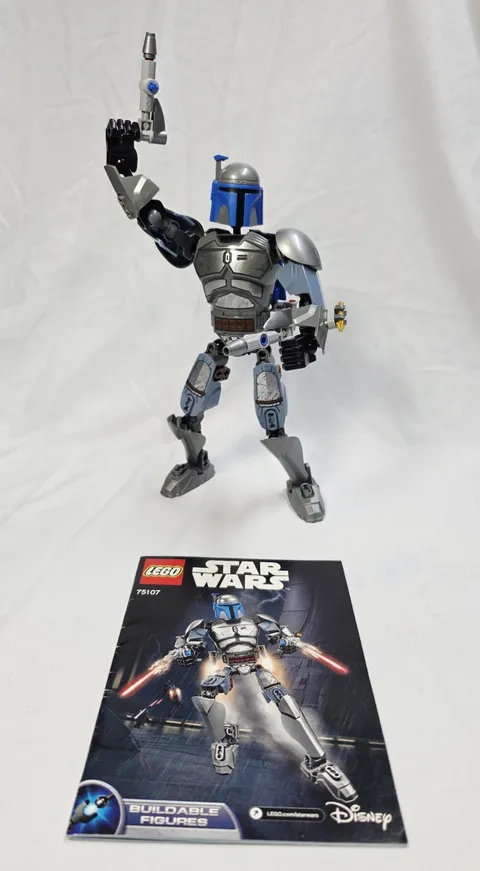 LEGO 75107 Jango Fett (2015, 100% Complete W/ Manual, Star Wars, Retired)