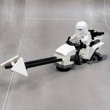 Lego Star Wars SNOW TROOPER Minifig & Speeder Bike 7879 8084 Includes Weapon