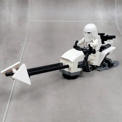 Lego Star Wars SNOW TROOPER Minifig & Speeder Bike 7879 8084 Includes Weapon