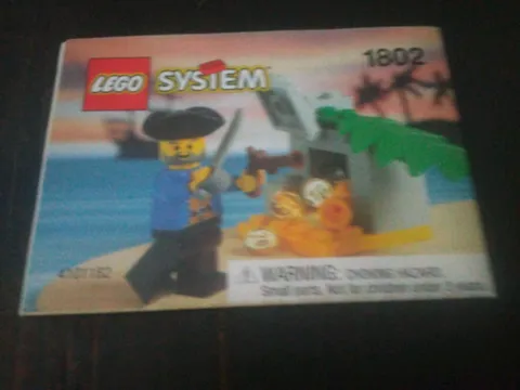 ⭐(1×)Lego Pirates 1802 Tidy Treasure 1996 Instructions Manual⭐