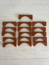 LEGO LOT DARK ORANGE 16 PCS 1X8 ARCH ARCHES BRICK VARIETY BUILDING PIECES