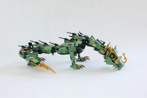 LEGO NINJAGO Movie 70612 Green Ninja Mech Dragon w/ Manual No Minifigs