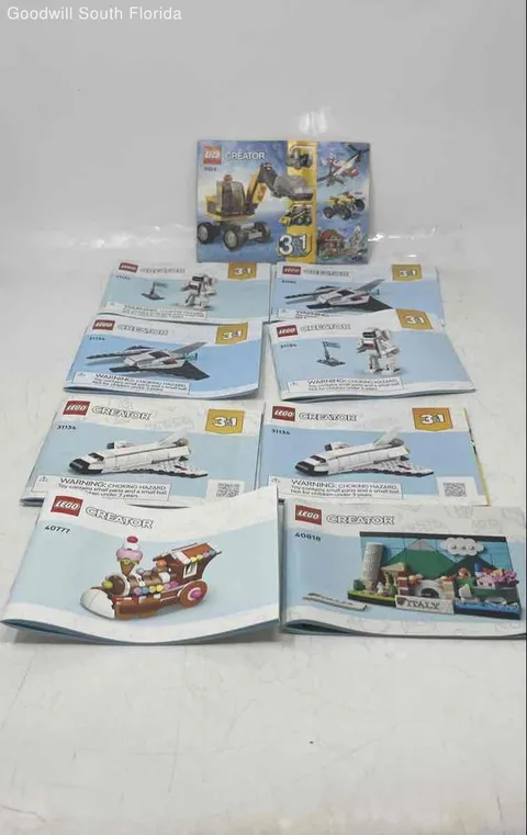 Lot Of 9 Pcs Lego Creator 31134 40777 40818 3-In-1 Instructions Manual Booklets