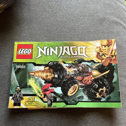 LEGO Ninjago: Cole's Earth Driller (70502) Instruction Manual Only￼