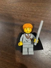 Lego Harry Potter Ron Weasley Minifigures HP007 w/ Wand from Sets 4704 4730 