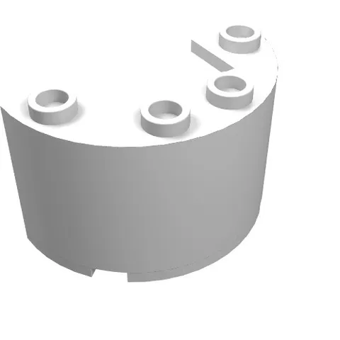 5x LEGO® Part 24593 - Cylinder Half 2 x 4 x 2 with 1 x 2 Cutout