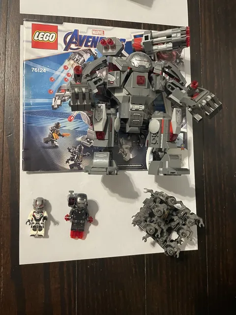 LEGO Marvel 76124 War Machine Buster Avengers Endgame 362pc No Box w Minifigs