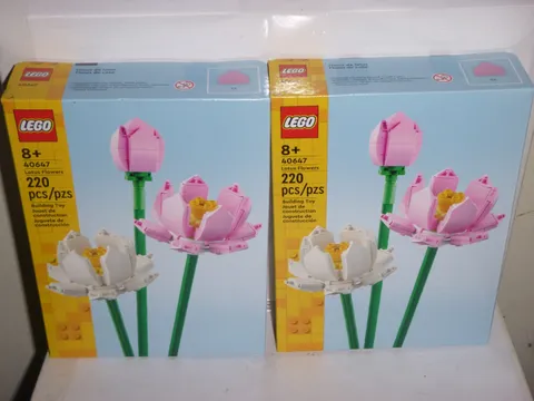 (2 pack)  LEGO Botanicals: Lotus Flowers (40647) Brand New Sealed 220 Pieces