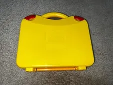 LEGO YELLOW & ORANGE CARRYING SORTING CASE GUC