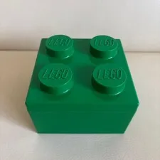 Legoland Storage Box Green 12.5x12.5x7.5cm Japan