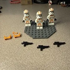LEGO Star Wars Clone Trooper Minifigure Lot of 3 MINT