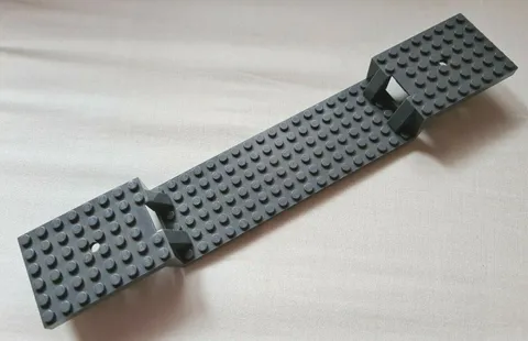 LEGO 6X34 Train, Gray Base With Holes Cod. 87058