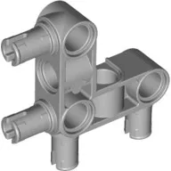 LEGO Part 55615 - Light Bluish Gray Technic Pin Connector Hub Perpendicular 3 x