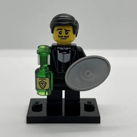 LEGO Minifigure Waiter Series 9 - Complete w/ Accessories