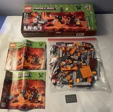 Retired Set 21126 Lego Minecraft The Wither + Box Both Instruction Manuals