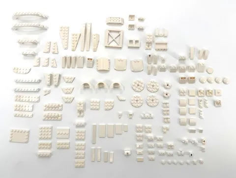 LEGO White Bricks Replacement Various Parts 150 + Pieces