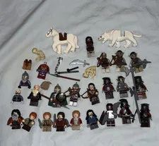 LEGO The Lord of the Rings Rare Minifigure Lot w/ Orcs, Hobbits, & More