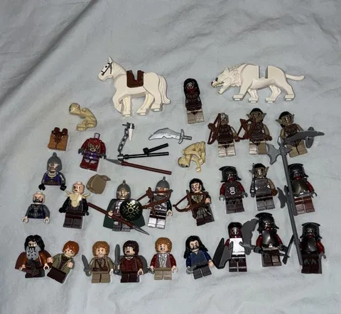 LEGO The Lord of the Rings Rare Minifigure Lot w/ Orcs, Hobbits, & More