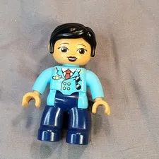 Lego Duplo Girl Woman Female Airline Pilot Outfit Pants Figure Replacement