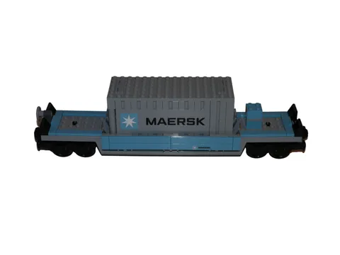 Lego® 9V RC TRAIN Railway 10219 MAERSK Cargo Waggon Carriage WAGON CAR