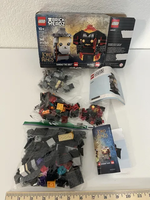LEGO BrickHeadz 40631 Lord Of The Rings Gandalf Balrog Open Box Sealed Bags Read