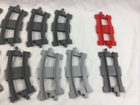 LEGO DUPLO 10874 Push & Go Locomotive Train Track Curve Straight 14  Lot Pieces