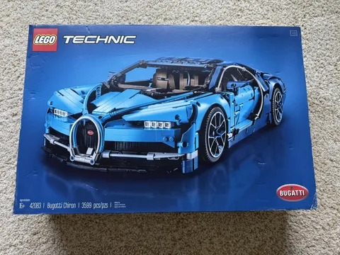 LEGO Technic Bugatti Chiron #42083 - EMPTY OUTER BOX ONLY and Manuals
