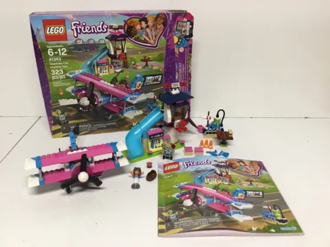 LEGO Friends Heartlake City Airplane Tour Set (41343) With Box & Instructions