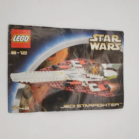 Lego 2002 Star Wars Jedi Starfighter 7143 Instruction Manual Booklet ONLY