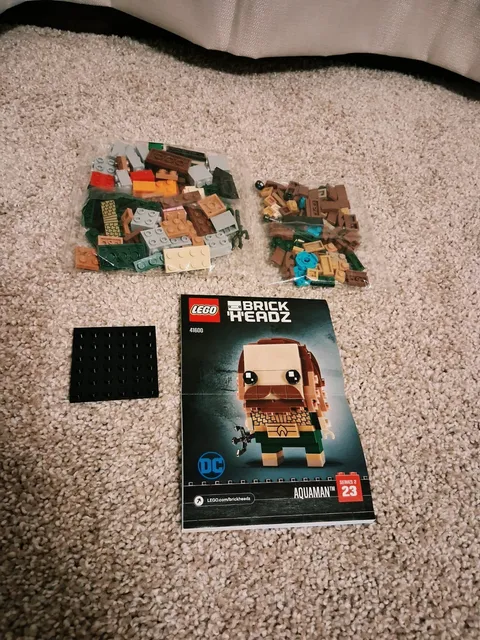 2018 Lego BrickHeadz: AQUAMAN 41600 New Mostly Sealed  Retired  No BOX