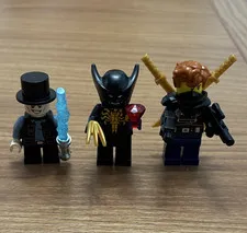 LEGO Minifigures Lot of 3 Minifigures w/ Accessories Top Hat, Horned Helmet