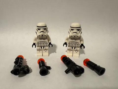 LEGO Star Wars Stormtrooper Minifigure x2 sw0122 7264 Imperial Inspection - NEW