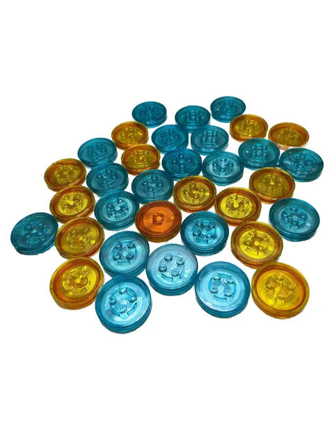 Large Lot of x 34 generic Lego Dimensions Base Stands Blue/Yellow