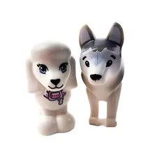 LEGO Poodle Husky DOGS Mini figures Animals Animal Figure Replacement