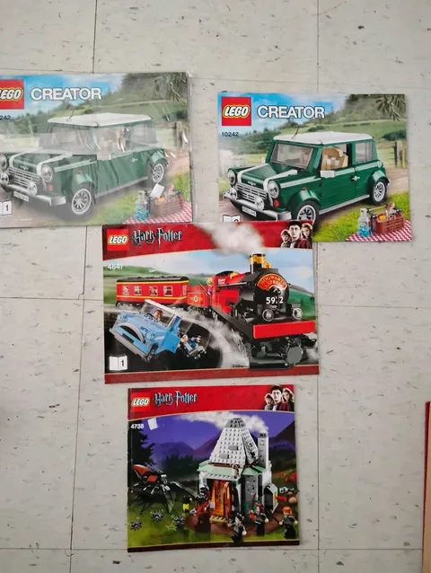 LEGO Manual Lot 10242 4841 4738 Mini Cooper Harry Potter Instructions