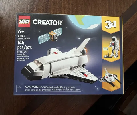 LEGO Creator 3in1 Space Shuttle 31134 Complete Set 144 pcs Ages 6+ Box