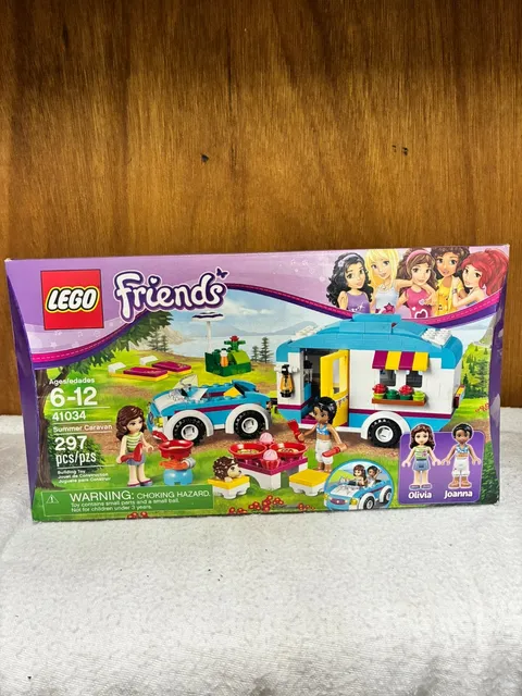 NEW - LEGO Friends Summer Caravan Set 41034 - 297 pcs - Camper Van & Convertible