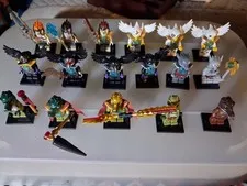 LEGO Legends of Chima Minifigures Lot  17 w/ Accessories & Stands retired