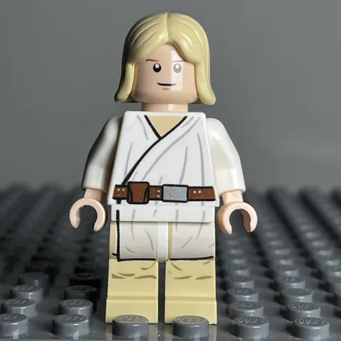 LEGO Minifigure - Luke Skywalker - Light Nougat, Long Hair - sw0273 - 3C